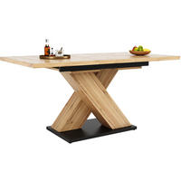 ESSTISCH 119-158,5/75/80 cm Naturfarben aus MDF ausziehbar - Hellbraun, Holzwerkstoff (158.5/80/75cm) - OKMYHOME