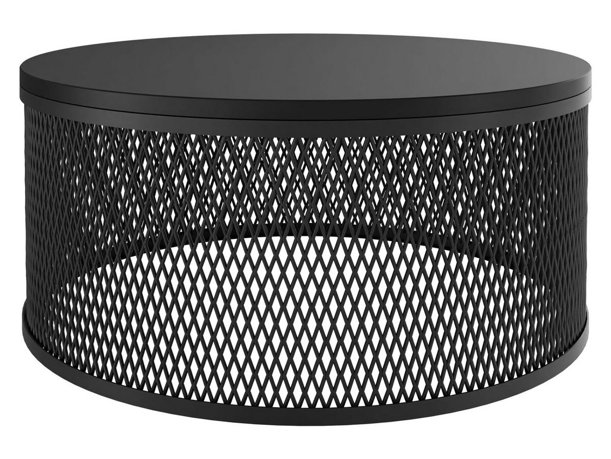 COUCHTISCH Korlew - Schwarz, Holzwerkstoff/Metall (58/58/28cm) - MIRJAN24