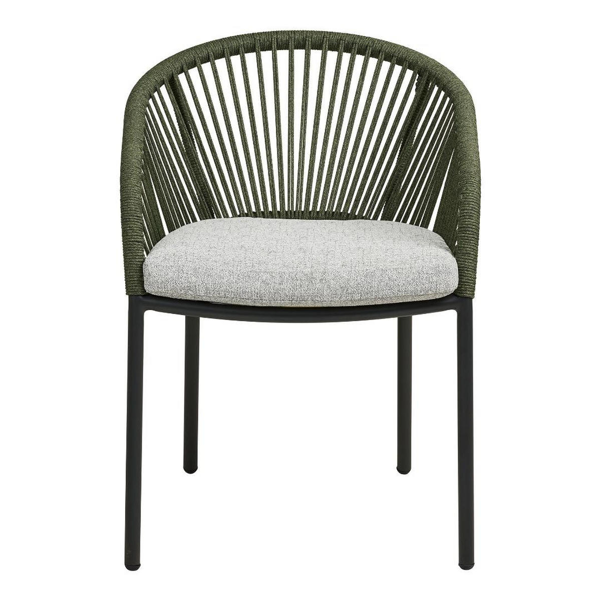 GARTENSTUHL, Noomi, Stühle Grün, Metall / Polyester, 64 x 58 x 77 cm - Grün, Metall (64/77/58cm) - ebuy24
