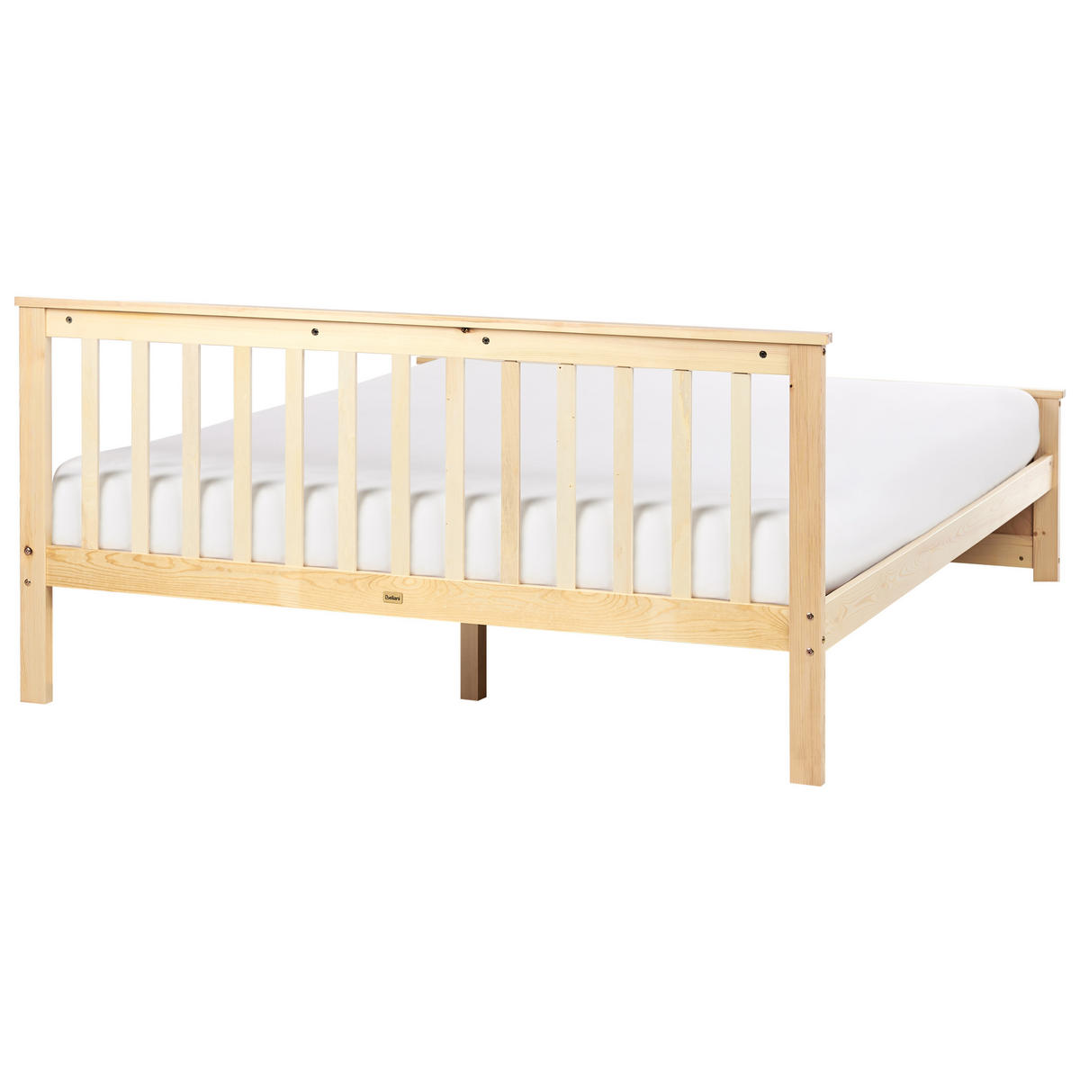 BETT mit Lattenrost 160x200 cm Heller Holzfarbton Olendon - Hellbraun, Holz (160/200cm) - Beliani