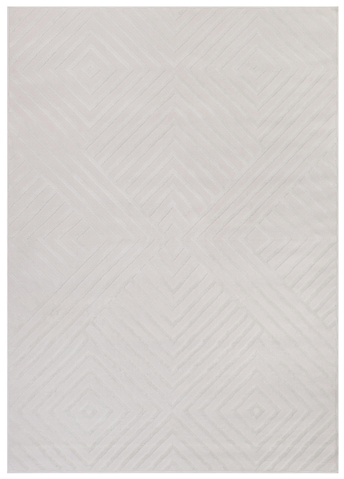 TEPPICH HYGGE Weiß 120/170 cm - Weiß, Kunststoff (120/170cm) - Tapiso