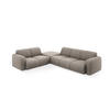 ECKSOFA links Molino aus Chenille-Stoff grau 6 Sitzplätze - Grau, Textil (250/315cm) - Micadoni