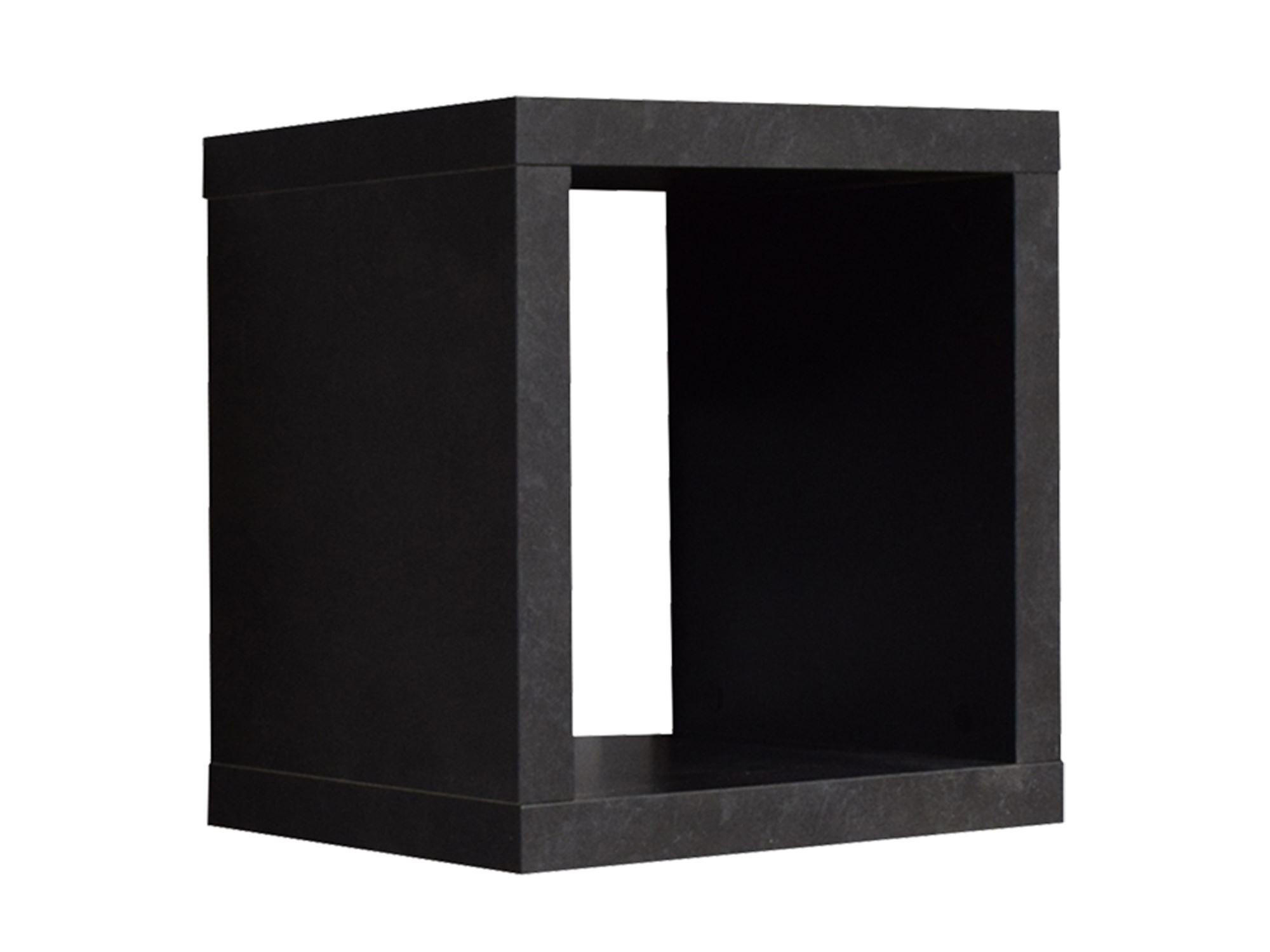 WÜRFELREGAL Elenore 40x40x41 aus Holzwerkstoff Farbe schwarzstahl - Schwarz, Kunststoff (40/41/40cm) - 58aufmkessel