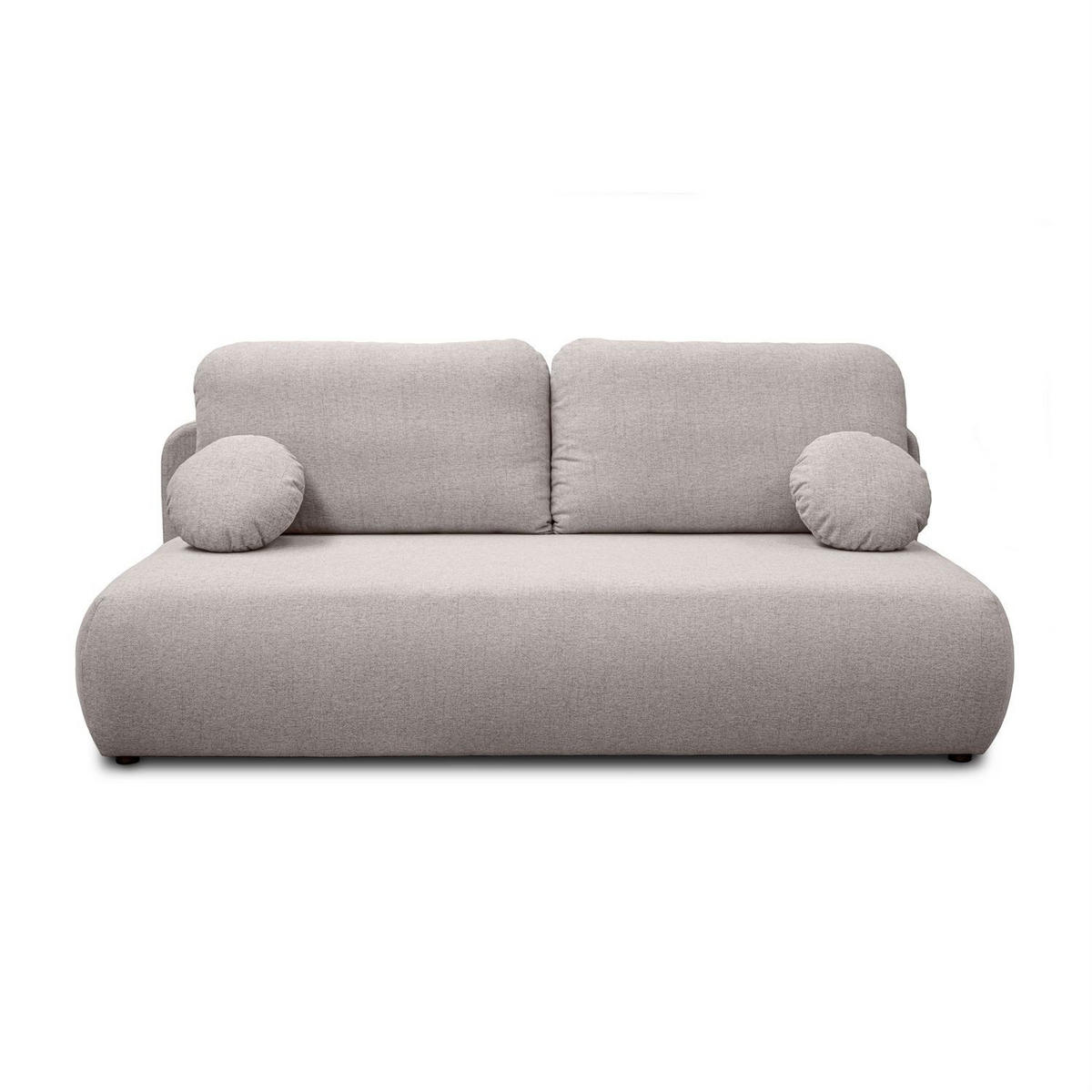 Schlafsofa CLAIRE, zweisitzig, mit Schlaffunktion, Neve 04 - Beige, Textil (208/90/95cm) - Lookway
