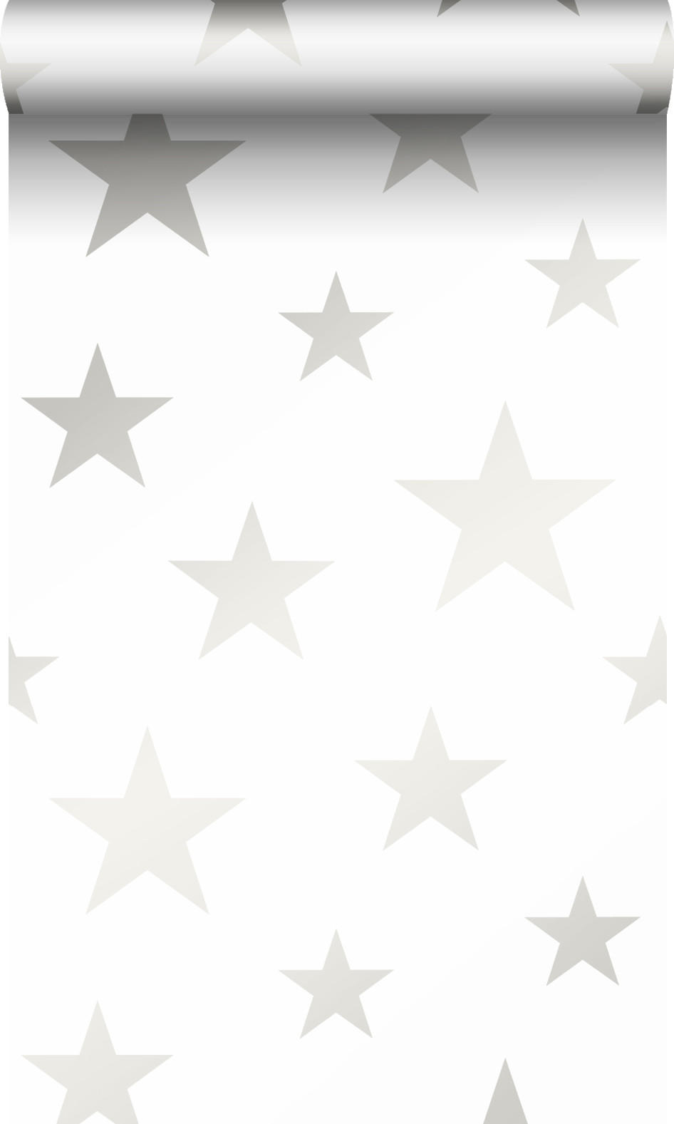 TAPETE Sterne 53 cm x 10.05 m - Weiß, Papier (53/0.1cm) - Origin Wallcoverings