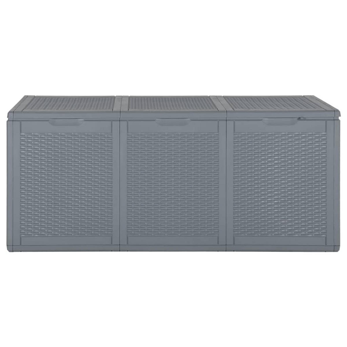 GARTENBOX Grau PP Rattan 270 L - Grau, Kunststoff (118.5/51/44.5cm) - furnicato