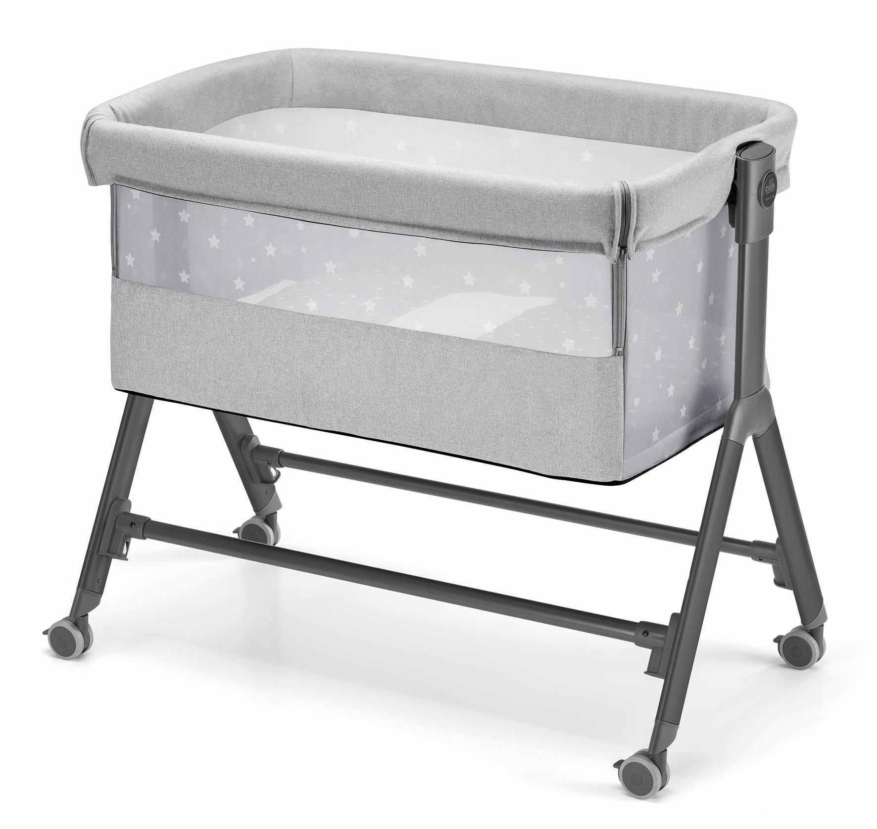 BEISTELLBETT für Babys Sempreconte | für 0-9 kg | Grau | 8 Höhen - Grau, Textil (60/17/110cm) - Cam il Mondo del Bambino S.p.A.