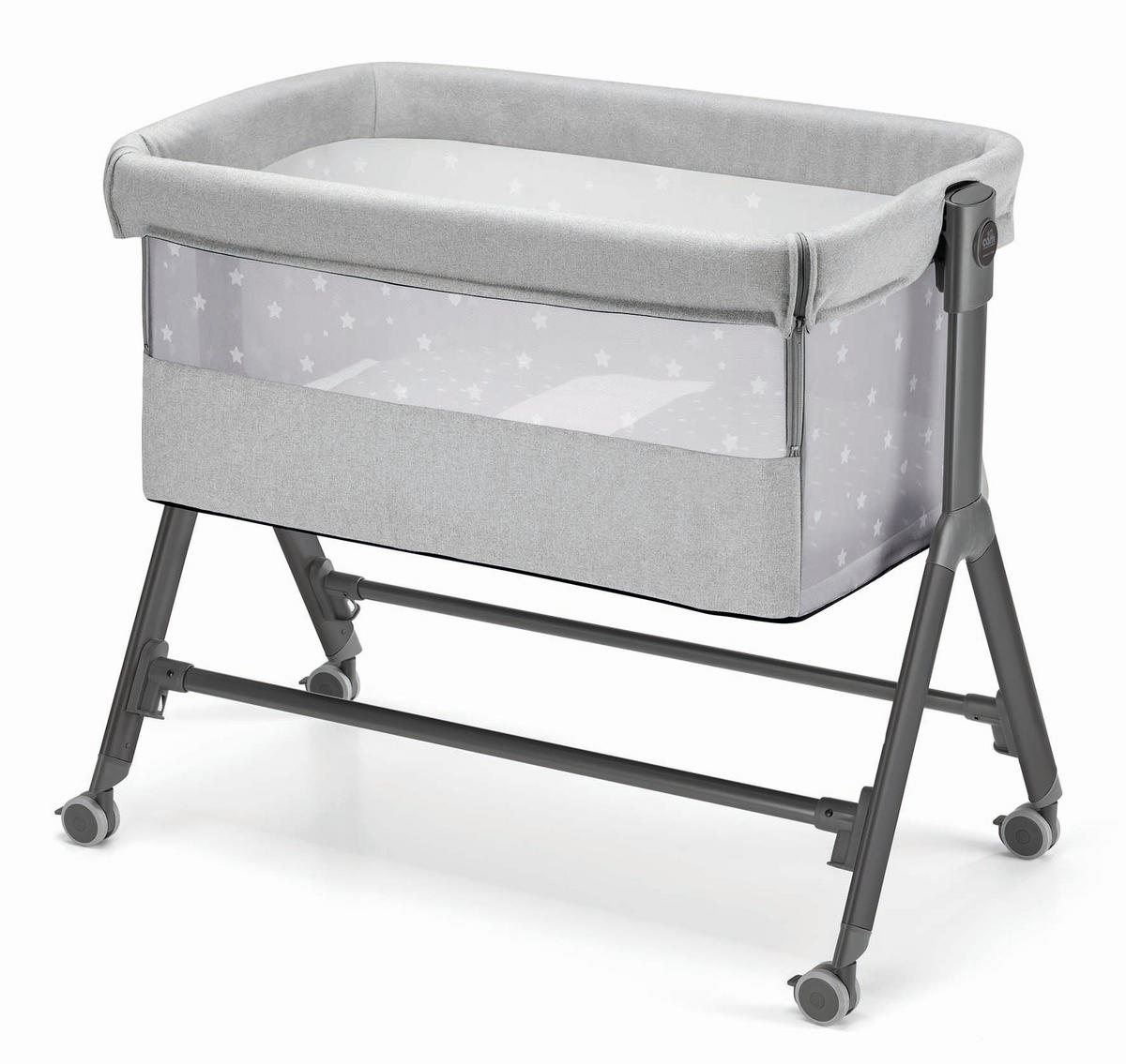 BEISTELLBETT für Babys Sempreconte | für 0-9 kg | Grau | 8 Höhen - Grau, Textil (60/17/110cm) - Cam il Mondo del Bambino S.p.A.