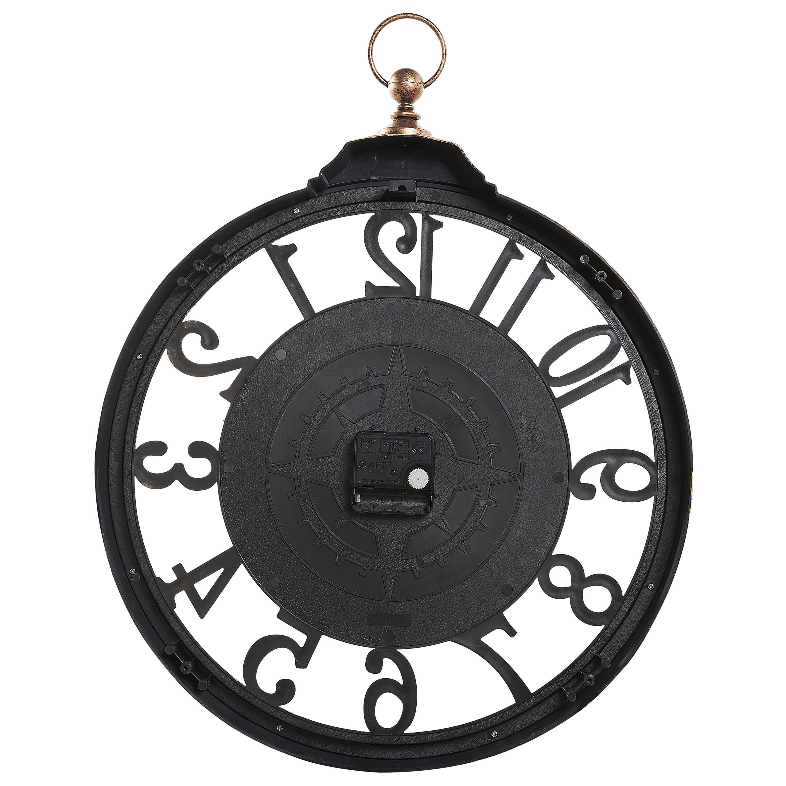 WANDUHR Kunststoff braun Alcoba - Braun, Kunststoff (40/52/5cm) - Beliani