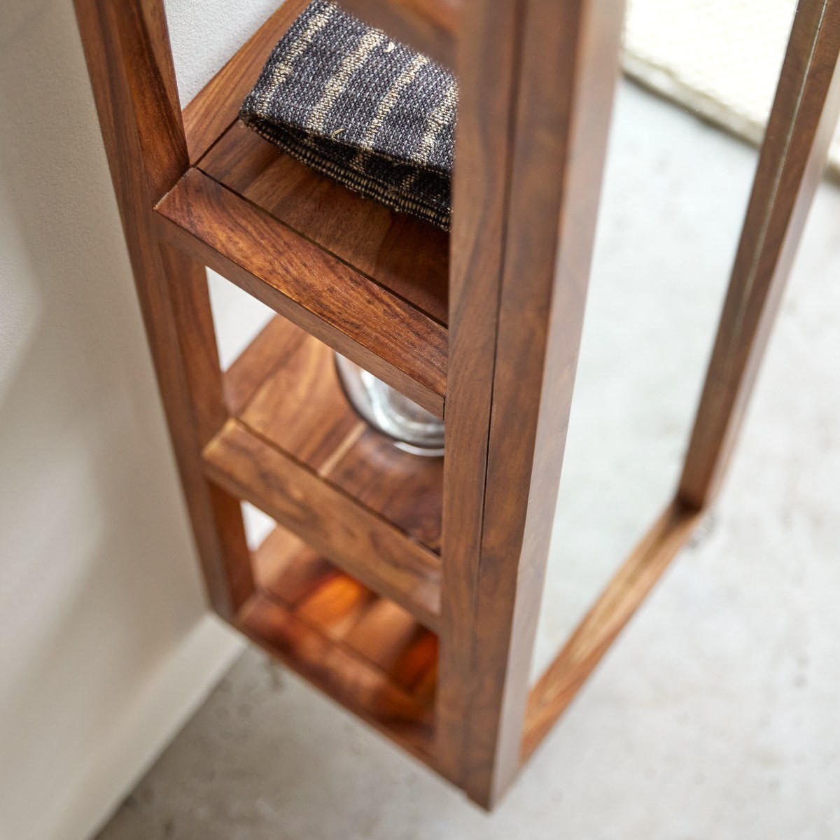 HOCHSCHRANK Twig Braun aus Palisander - Braun, Holz (30/170/25cm) - Tikamoon