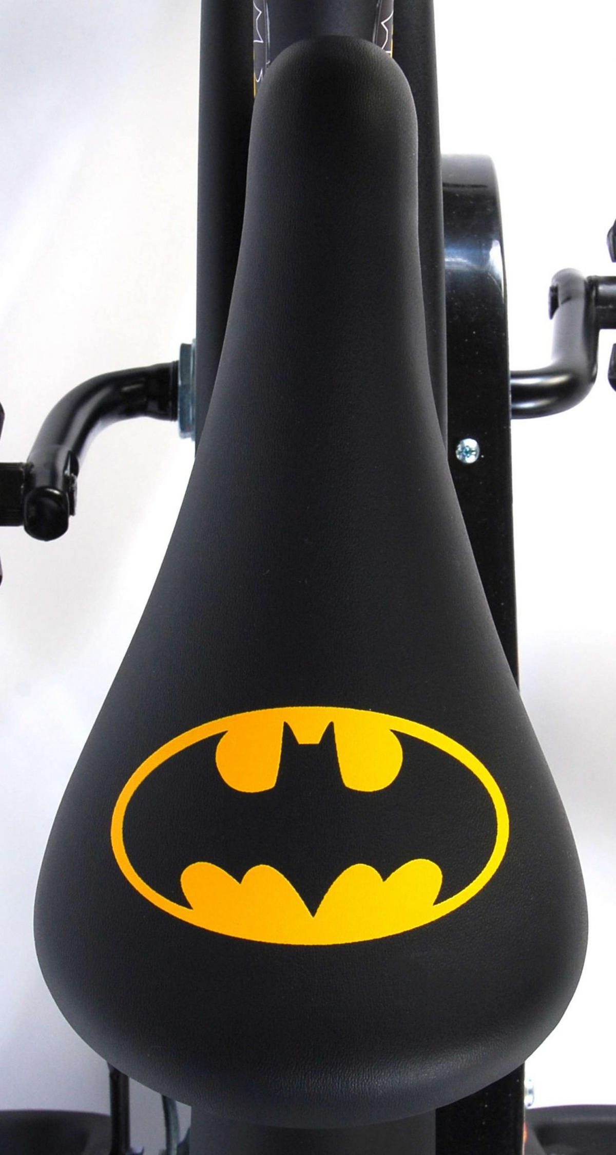 KINDERFAHRRAD DC Batman - Jungen - 12 Zoll - Rücktritt + Handbremse - Schwarz - Schwarz, Metall (39cm) - TPFSports