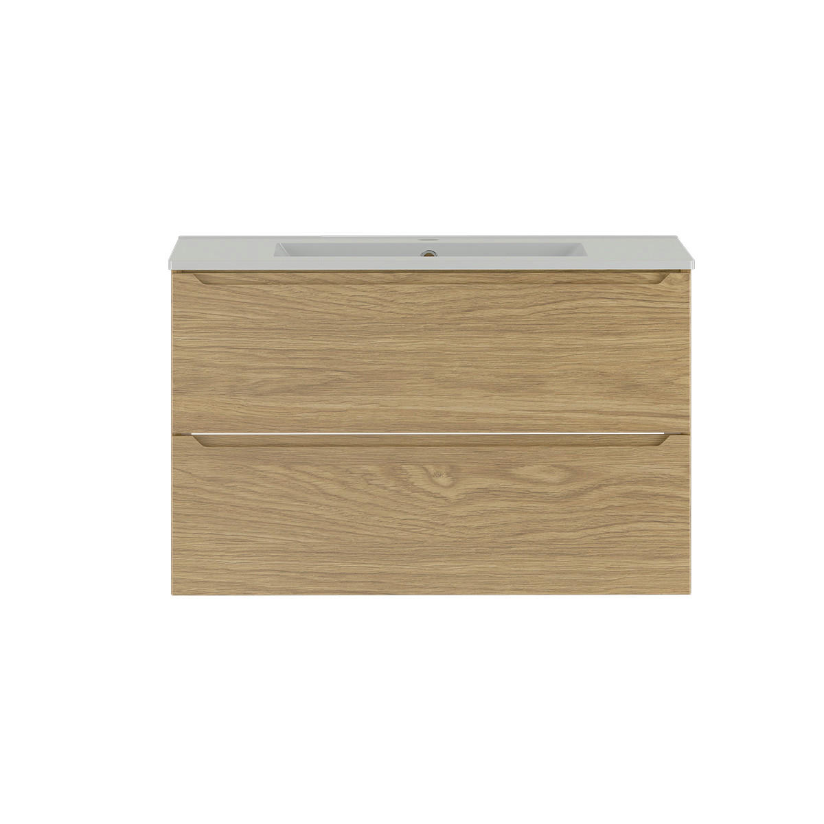 WASCHTISCH 80cm Viggo Holz - Braun, Holzwerkstoff (80/50/45.8cm) - Petits-meubles