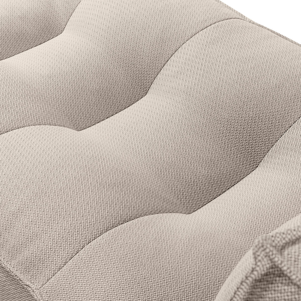 GARTENLIEGE LOVIA Sonnenliege, Dunkelbeige/Weiß - Beige, Textil (90/82/174cm) - KONSIMO®