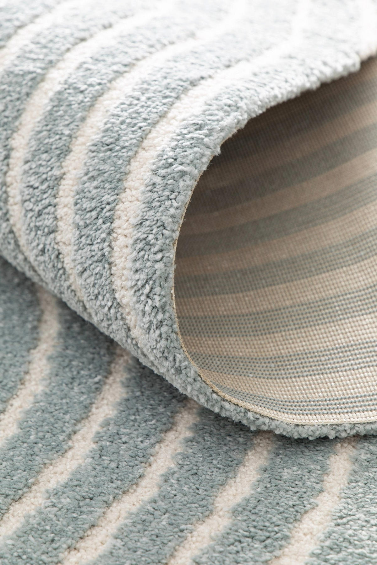 TEPPICH sehr weich mit Relief-Effekt Blau - Blau, Textil (160/230cm) - AFK Living