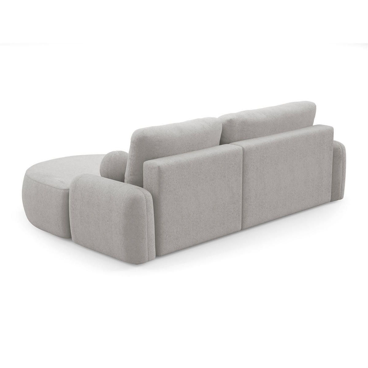 ECKSOFA CLEO mit Schlaffunktion Version Rechte QUELLE 83 - Grau, Kunststoff (264/172cm) - Lookway