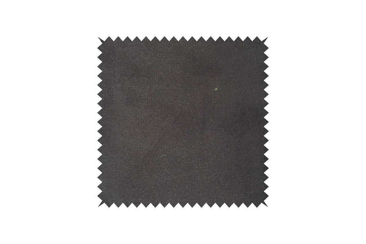 HOCKER LOTTE Grau Velvet - Grau, Textil/Metall (57/44/52cm) - KAWOLA
