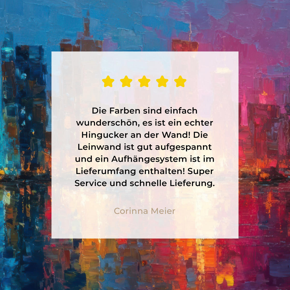 LEINWANDBILD Skyline - Pinselstriche - Dunkelblau - Leuchtend Deko Wohnzimmer 20x30 cm - Blau, Textil (20/30cm) - MuchoWow