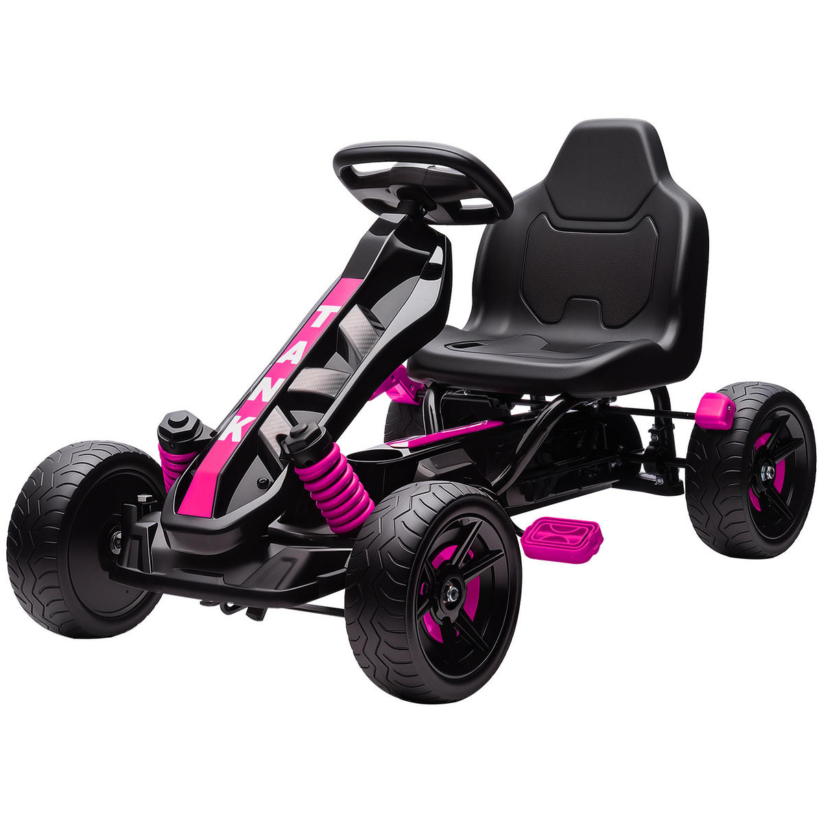 TRETKART DE-13064 Freilauf Rosa - Pink, Kunststoff (100/59/60.5cm) - ComfortXL