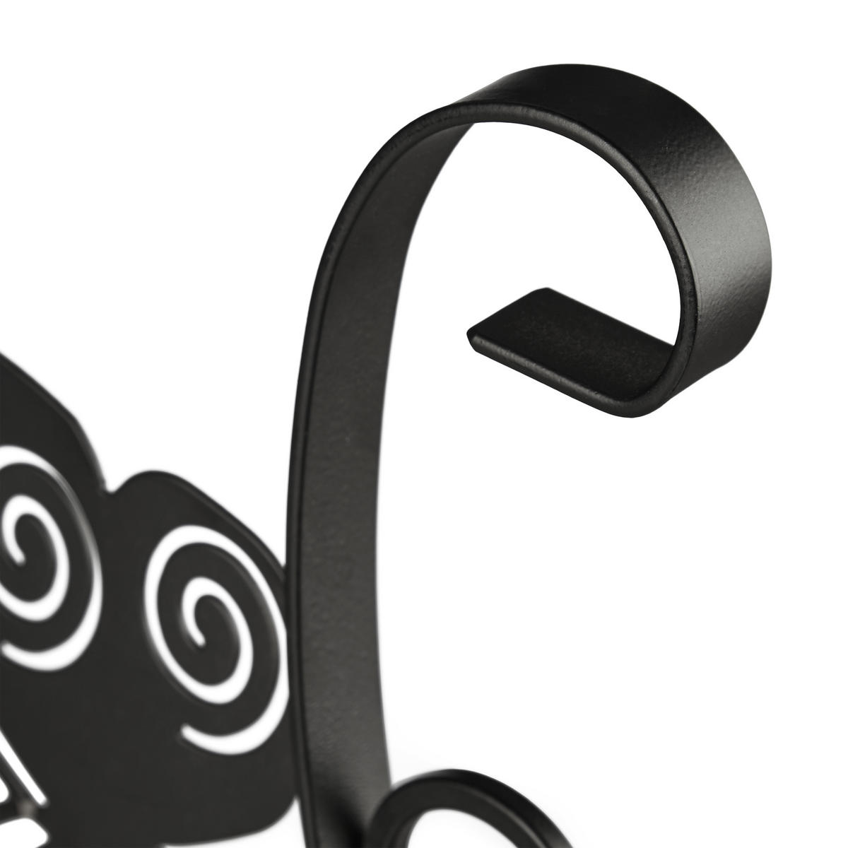 BLUMENHAKEN - Schwarz, Metall (27.5/30/2cm) - Relaxdays