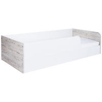 BODENBETT Bente 90 x 200 cm - Eichefarben/Weiß, Holzwerkstoff (90/200cm) - arthur berndt