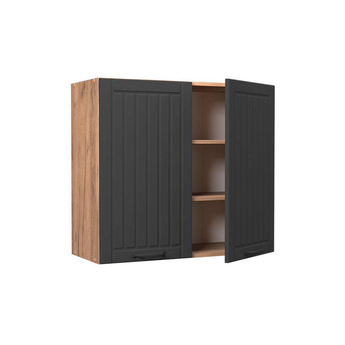 HÄNGESCHRANK Fame-Line, Dunkelgrau/Goldkraft Eiche, 80 cm - Honigeiche/Dunkelgrau, Holzwerkstoff (80/72/34.1cm) - Vicco