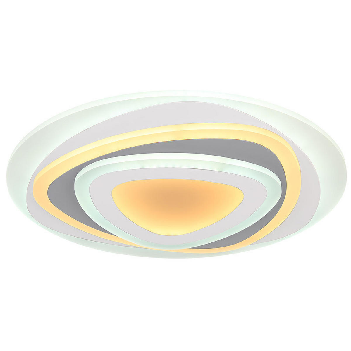 LED DECKENLEUCHTE Sabatino Weiß - Weiß, Metall (50/50/6cm) - Globo Lighting