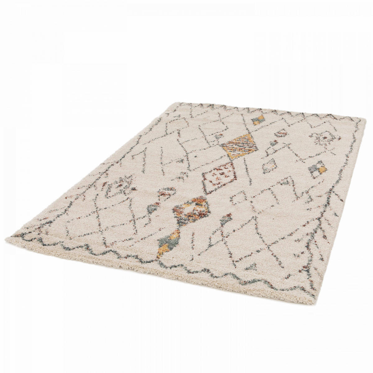 TEPPICH, 160 x 230 cm, Cremefarbe - Creme, Textil (230/160cm) - Oviala