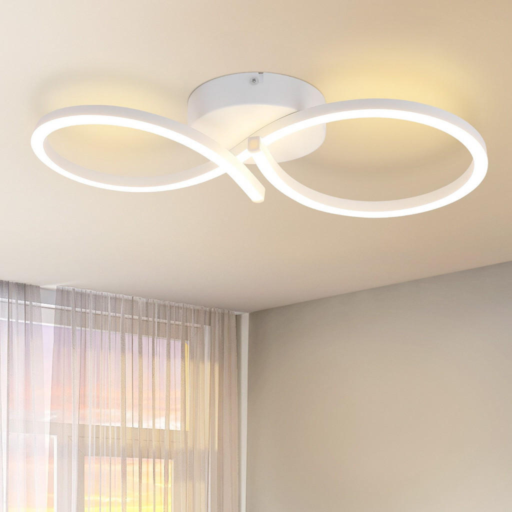 Thumbnail - Nettlife Led-Deckenleuchte, Weiß, Metall, 45x8x19 cm, Lampen & Leuchten, Innenbeleuchtung, Deckenleuchten