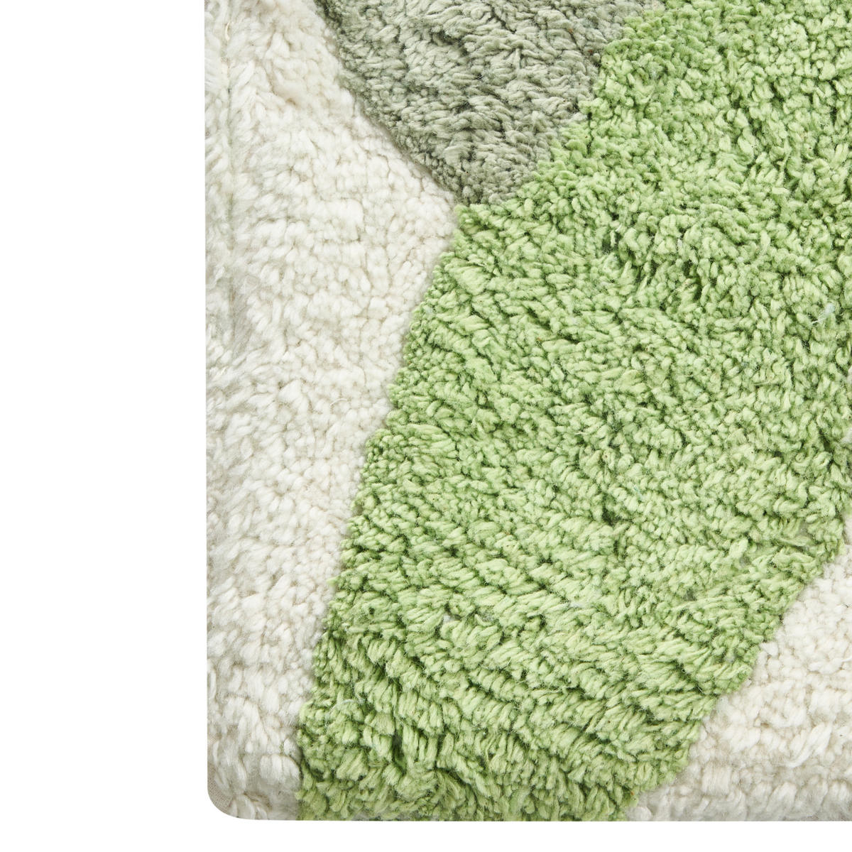 KOUPELNOVÁ PŘEDLOŽKA Zelená 60/90 cm Bavlna Asan - tmavě zelená/zelená barva, textil (60/90cm) - Beliani
