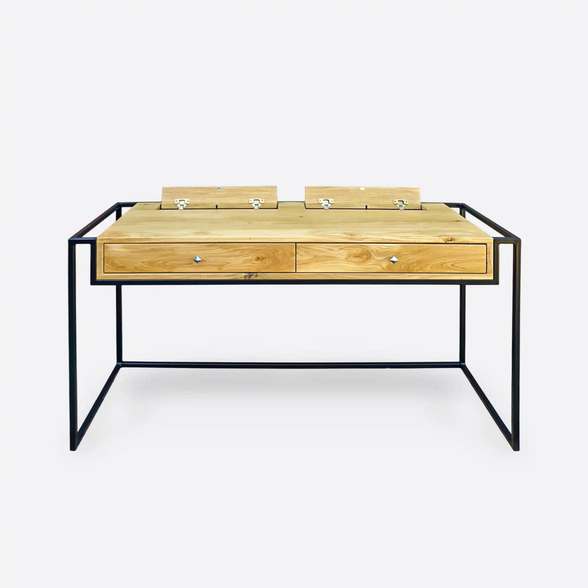 SCHREIBTISCH Computertisch in Loft Stil KING - Eichefarben, Holz (60/140/78cm) - Rawood Furniture