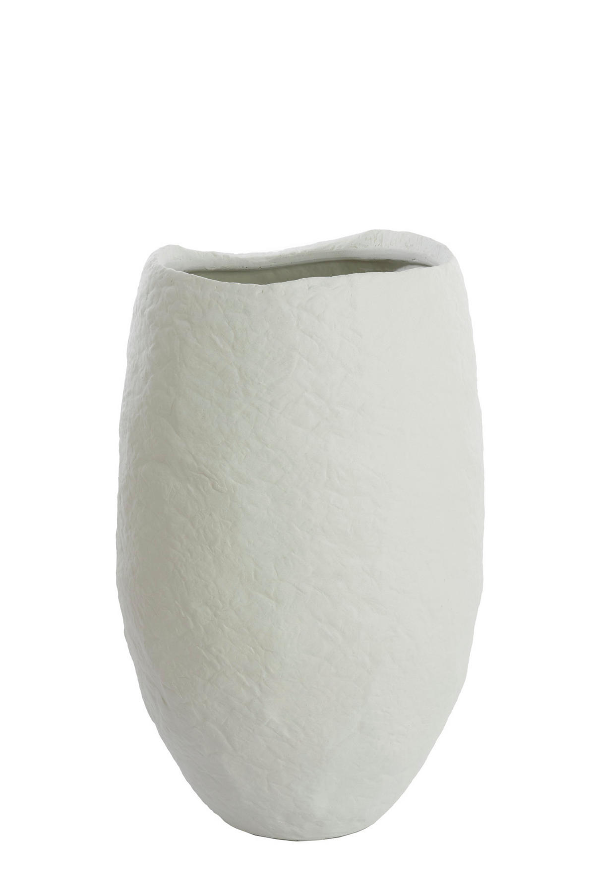 VASE Tingri Weiß Ø59/90 cm - Weiß, Stein (90cm) - Light & Living