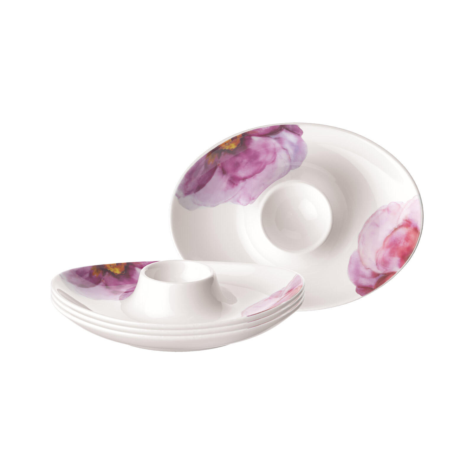 EIERBECHER Rose Garden bunt 4er Set - Multicolor, Keramik (11.3/2.9/15.3cm) - Villeroy & Boch