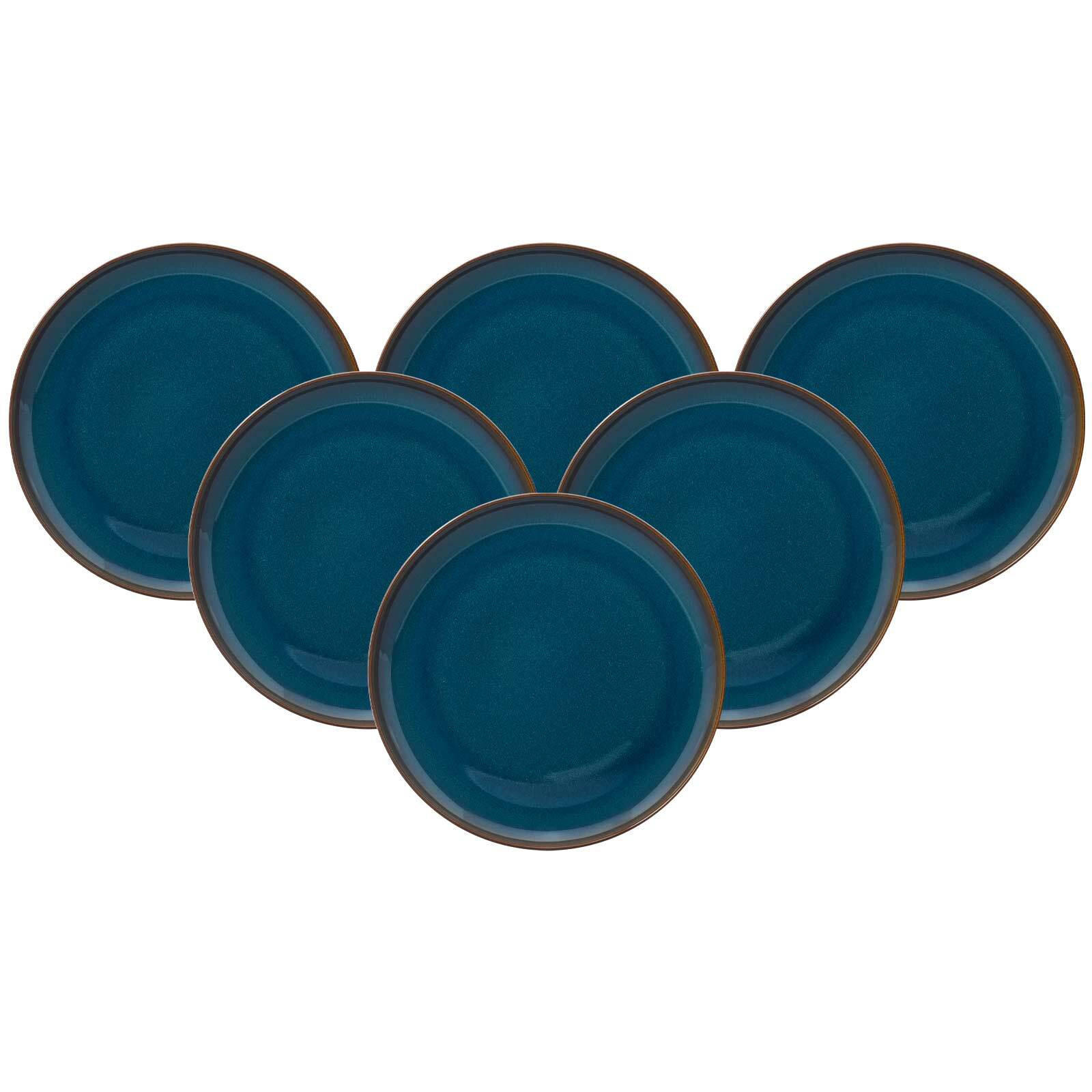 SPEISETELLER Crafted Denim ø 25,9 cm 6er Set - Dunkelblau, Keramik (25.9cm) - like.Villeroy & Boch