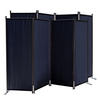 PARAVENT 2 Stück 4-tlg. 220x165 cm Schwarz - Schwarz, Metall (220/165cm) - QUICK STAR