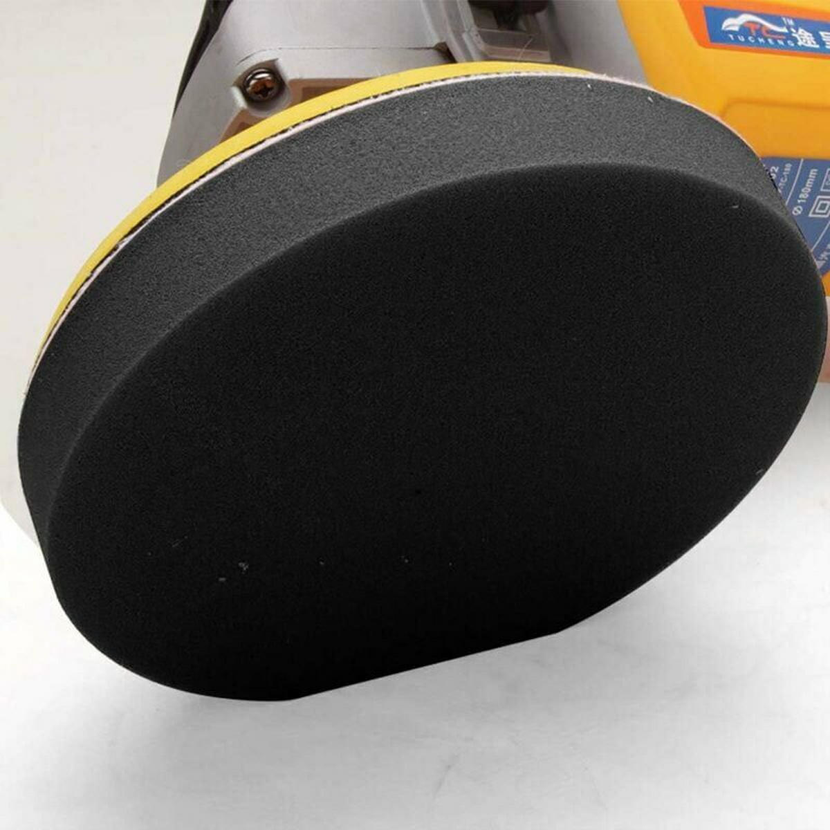 POLIERPAD – 125 mm – Enthält 4 Polierschwämme und ein Polierpad – Geeignet für Poliermaschinen und Schleifmaschinen - Multicolor, Metall (1/1/1cm) - DCA
