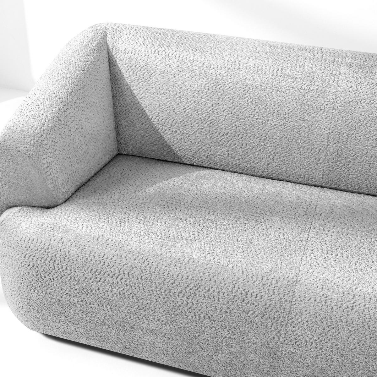 EINZELSOFA VIRA, Grau, Chenille - Schwarz/Grau, Holz/Holzwerkstoff (210/84/100cm) - KONSIMO®