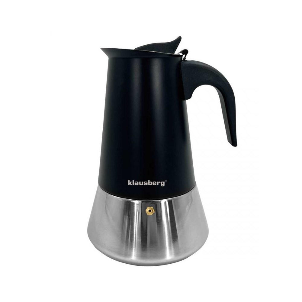 ESPRESSOKOCHER Schwarz 14/14/18.8 cm KB7845 - Schwarz, Metall (14/18.8/14cm) - Klausberg 