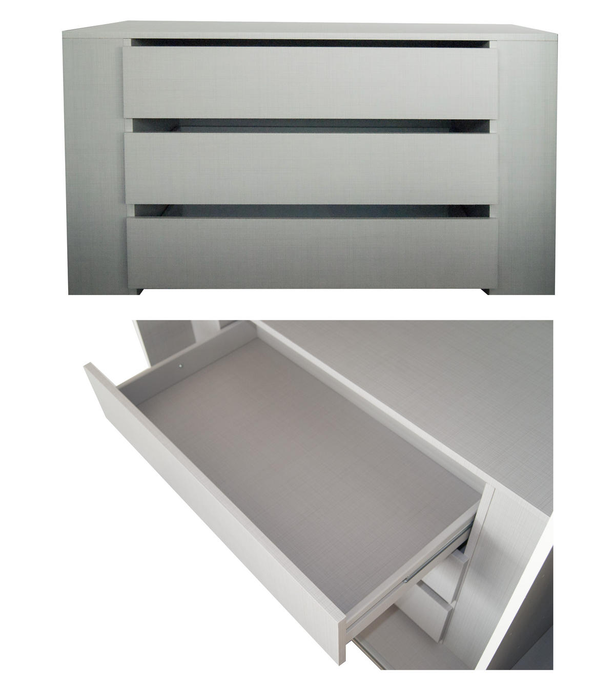 SCHWEBETÜRENSCHRANK 3-türig B300/H216/T65 cm inkl. Vollausstattung in Weiß mit Spiegel / 22019 - Schwarz/Weiß, Holzwerkstoff/Metall (300/216/65cm) - luma-home