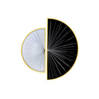 WANDDEKO Schwarz-Weiß 91/81 cm - Schwarz, Metall (4.75/81/4cm) - KUNSTLOFT