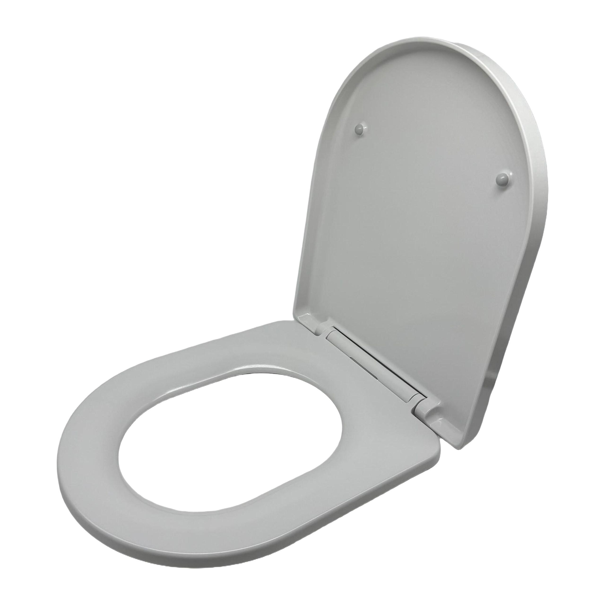 POKLOPAC WC-a - bijela, metal/plastika (36/4/42cm) - Relaxdays