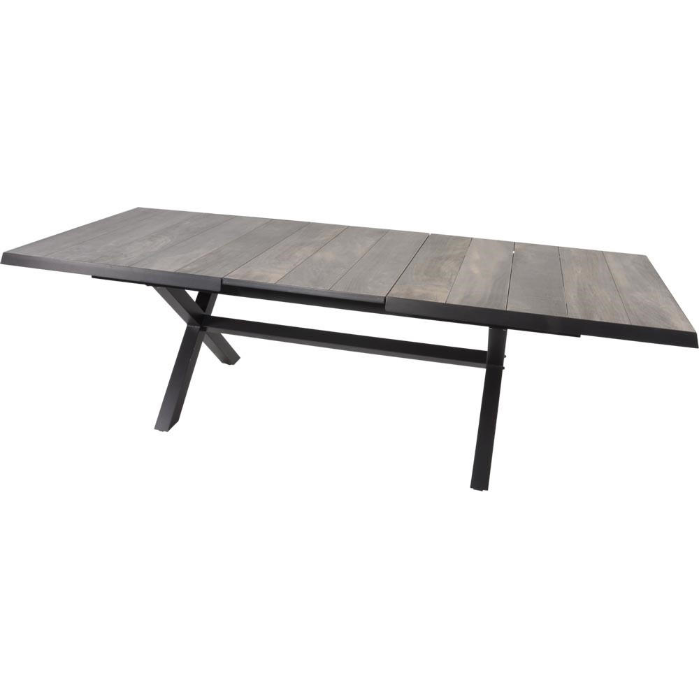 GARTENTISCH Castilla - Anthrazit - 204/102/77 cm - Dunkelgrau, Metall (204/102/77cm) - Lesli Living