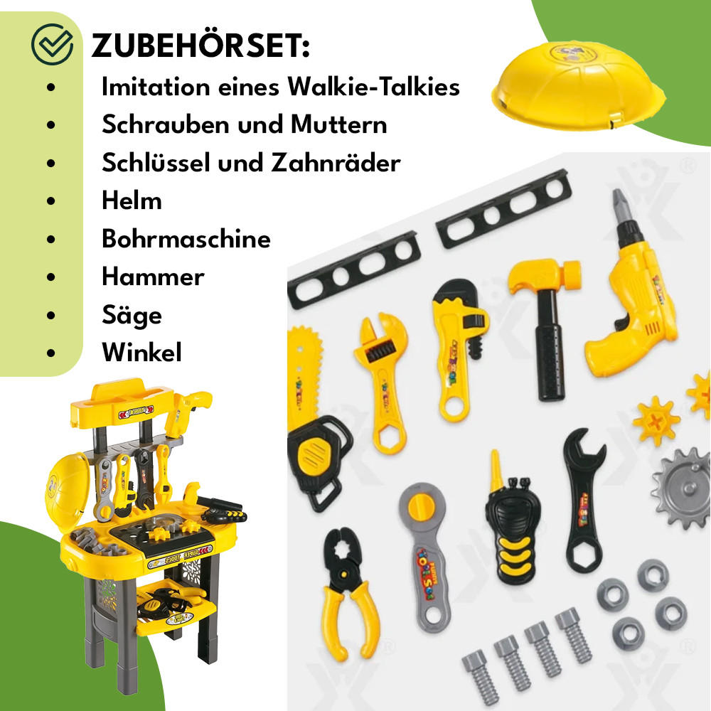 WERKBANK für Kinder Spielzeug - Multicolor, Kunststoff (58/68/33cm) - KRUMAD