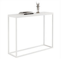KONSOLENTISCH IRMA in 80/30/80 cm, Weiß matt - Weiß, Holzwerkstoff/Metall (30/80/80cm) - Idohome