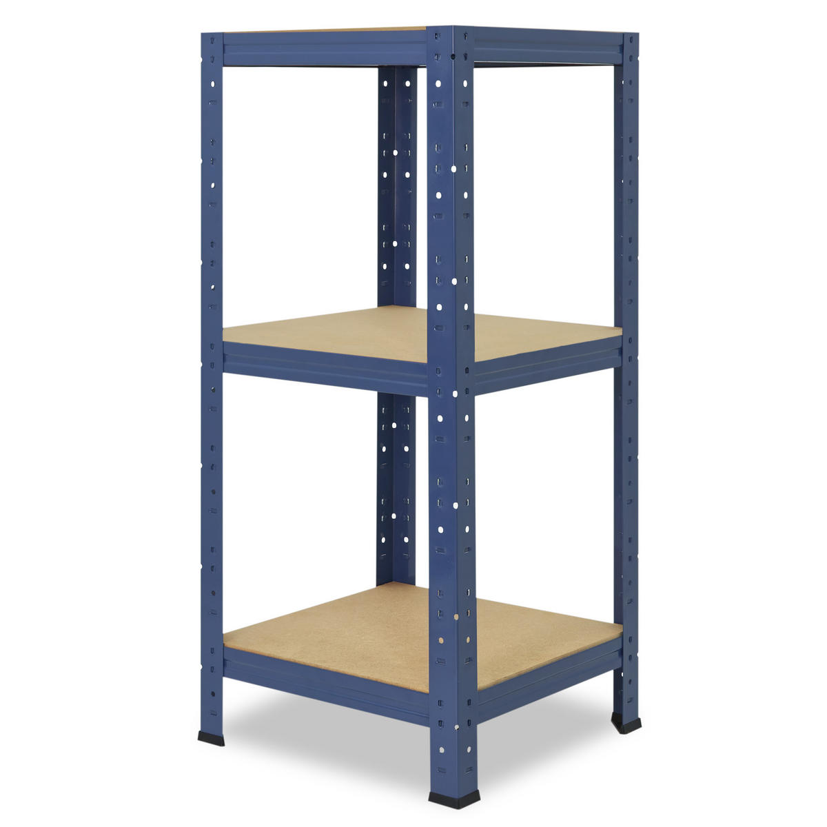 SCHWERLASTREGAL HOME 90x60x60 cm in blau mit 3 Böden und 175 kg Traglast pro Boden - Blau, Metall (60/90/60cm) - shelfplaza