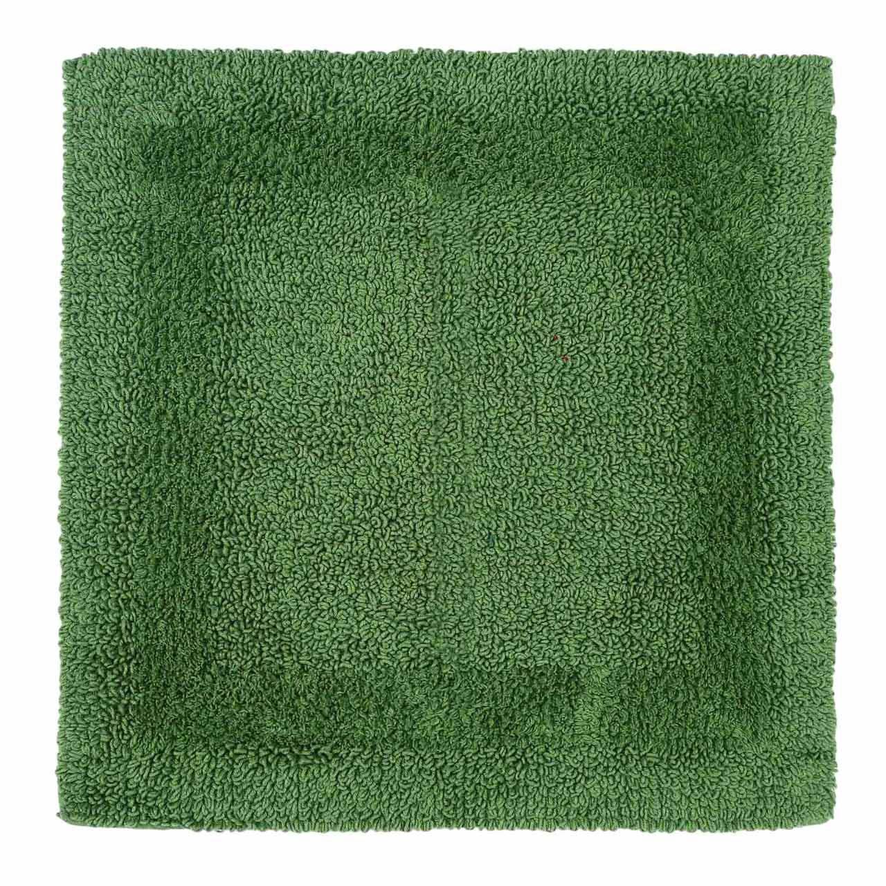DUSCHVORLEGER 50/50 cm, 100% Baumwolle, wendbar - Smaragdgrün, Textil (50/50cm) - Homescapes