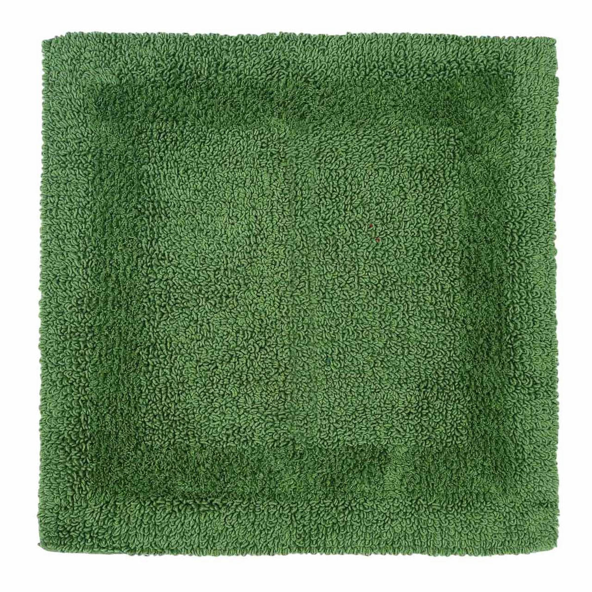 DUSCHVORLEGER 50/50 cm, 100% Baumwolle, wendbar - Smaragdgrün, Textil (50/50cm) - Homescapes