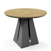 TISCH Schwarz Frega Ausziehbar - Alteiche/Schwarz, Holzwerkstoff (196/120/76cm) - Sepro Meble