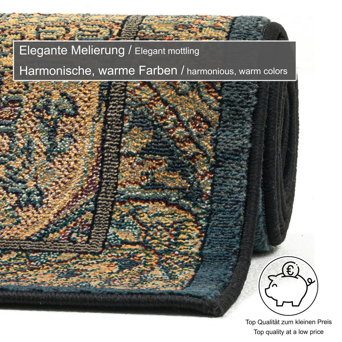 WEBTEPPICH Gabiro 739 160x235 cm - Goldfarben, Textil (160/235cm) - THEKO