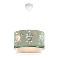 HÄNGELEUCHTE Lurgan - Grün, Textil (30/30/70cm) - lux.pro