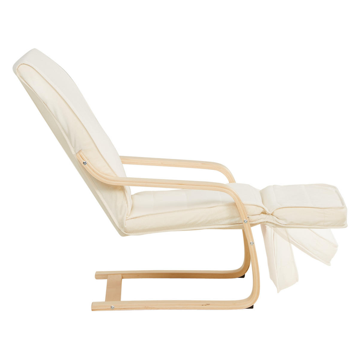 RELAXSESSEL natur mit Fußstütze - Naturfarben, Textil (66/94/62cm) - Homestyle4u